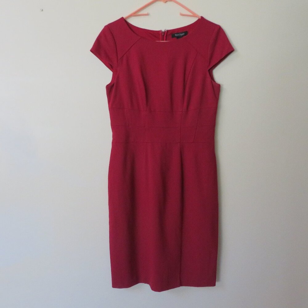 WHBM Red Cap Sleeve Classic Dress size 10